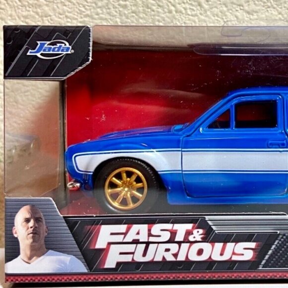 Jada Fast & Furious Brian’s Ford Escort Blue 1:32 Die-cast Car Paul Walker NIP - Picture 1 of 5